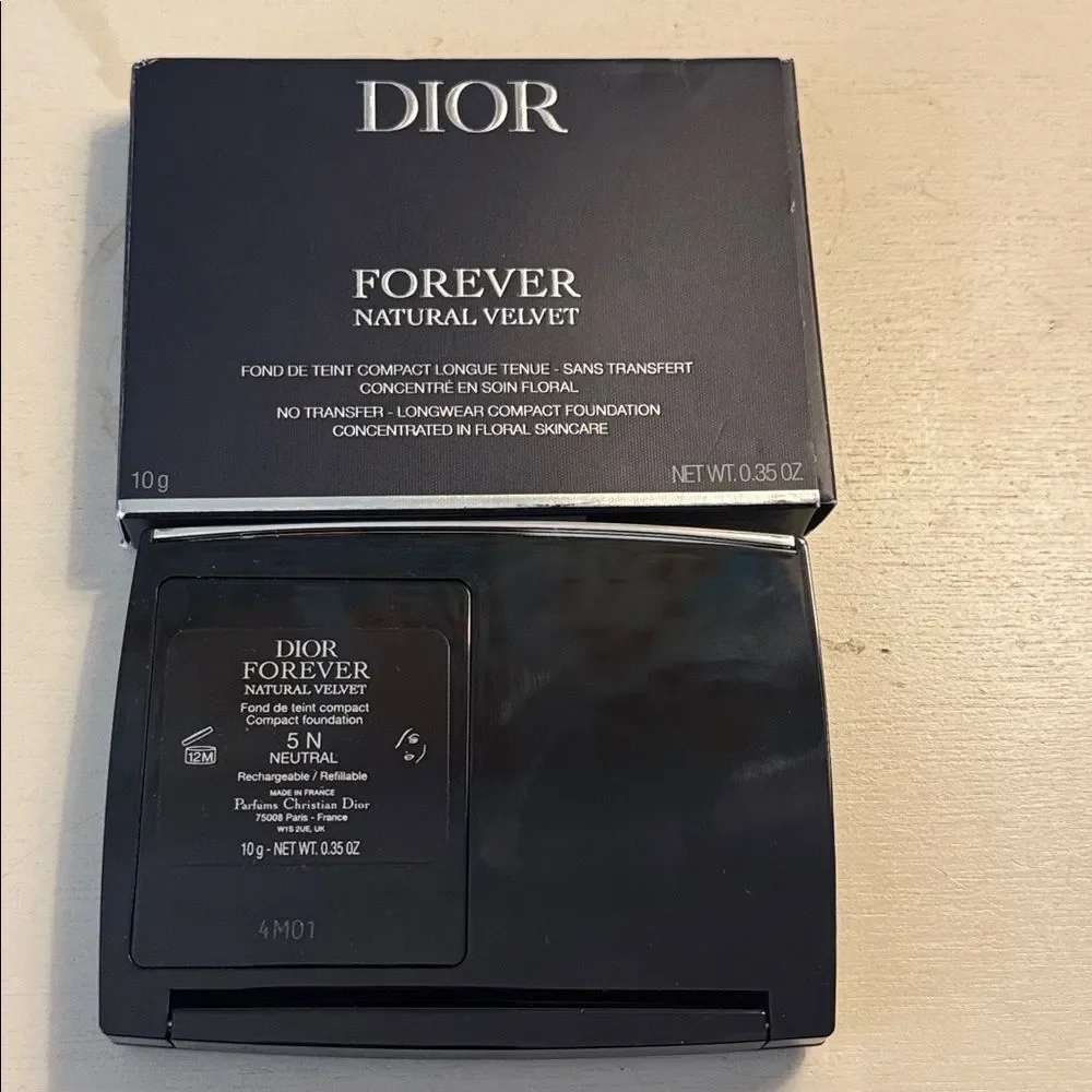 Dior Forever Natural Velvet Compact Foundation 5N Transfer proof 24 hour wear